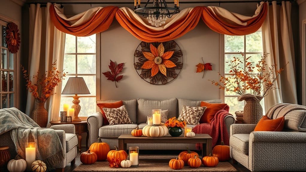 warm textile decorations