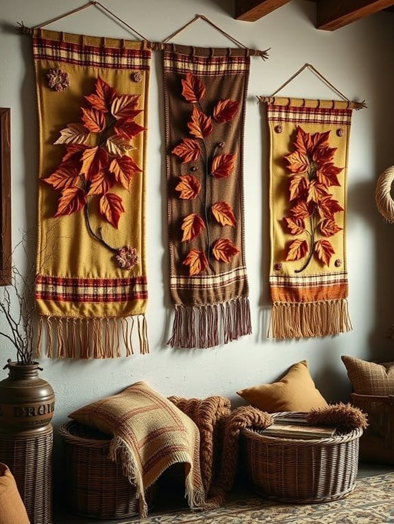 warm textile wall decor