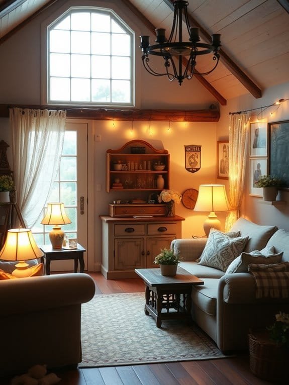 welcoming atmosphere through illumination