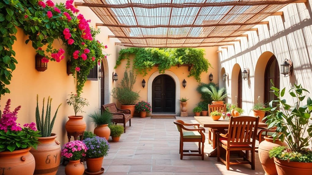 welcoming outdoor living areas