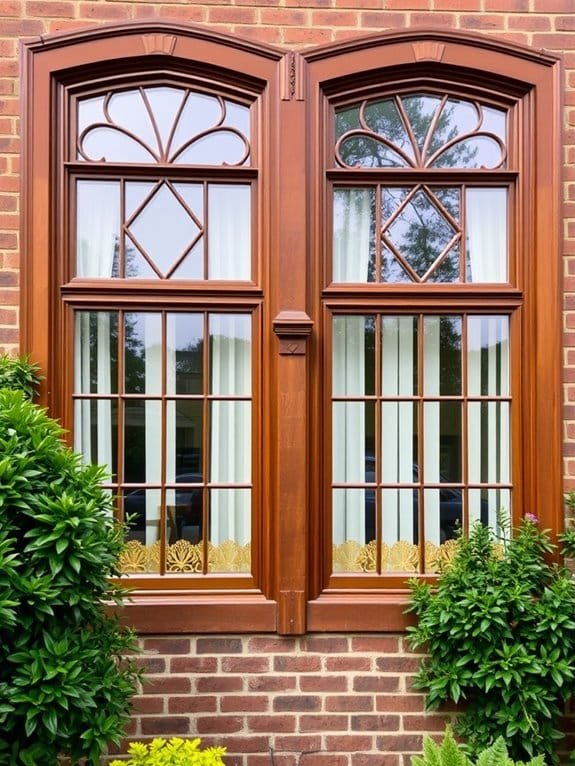 window with hinged opening